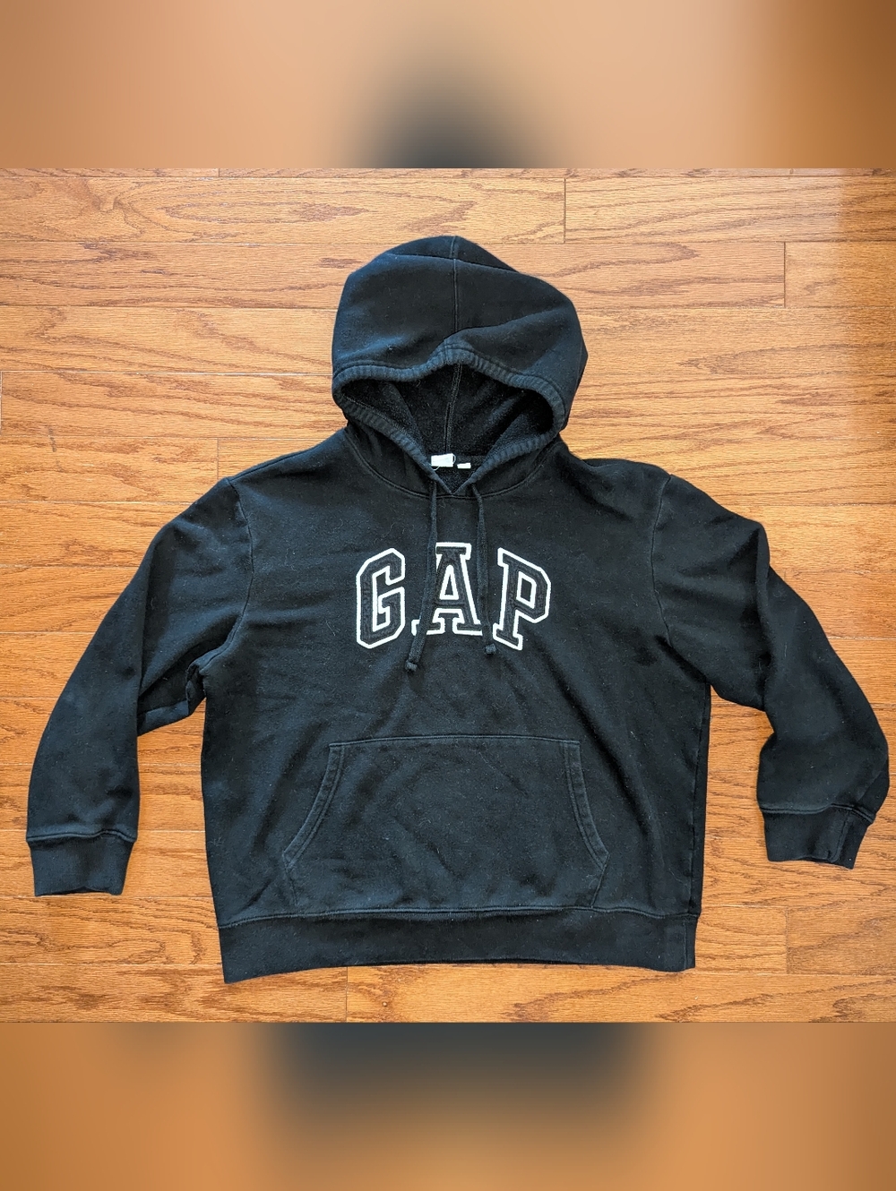 GAP Crewneck Hoodie Black & White Logo - Large & XL